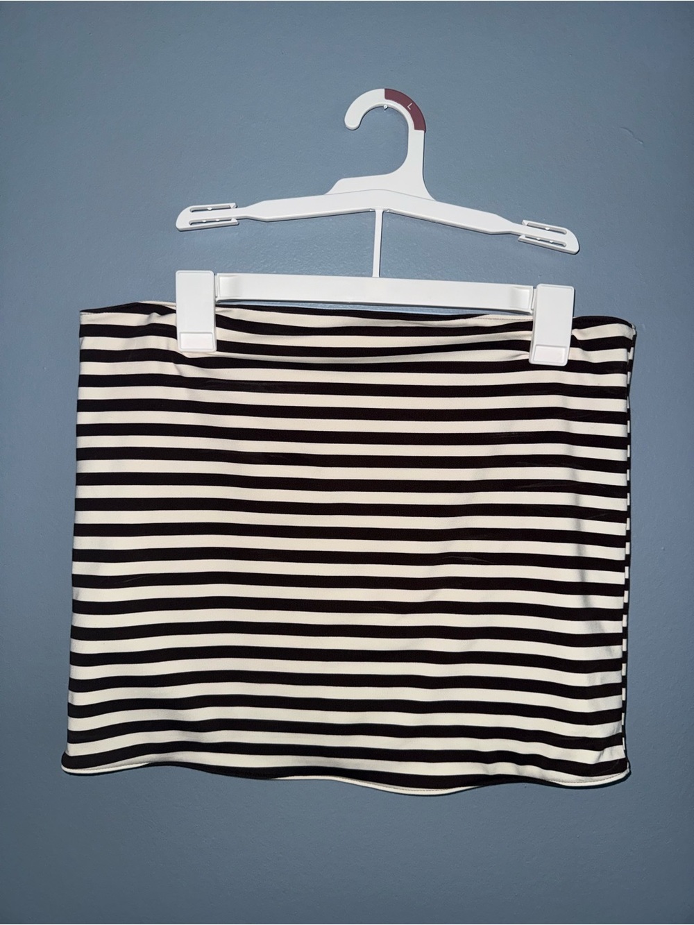 wild fable Black and White Striped tube top LARGE